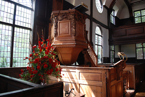 Ipswich Meeting House pulpit.
