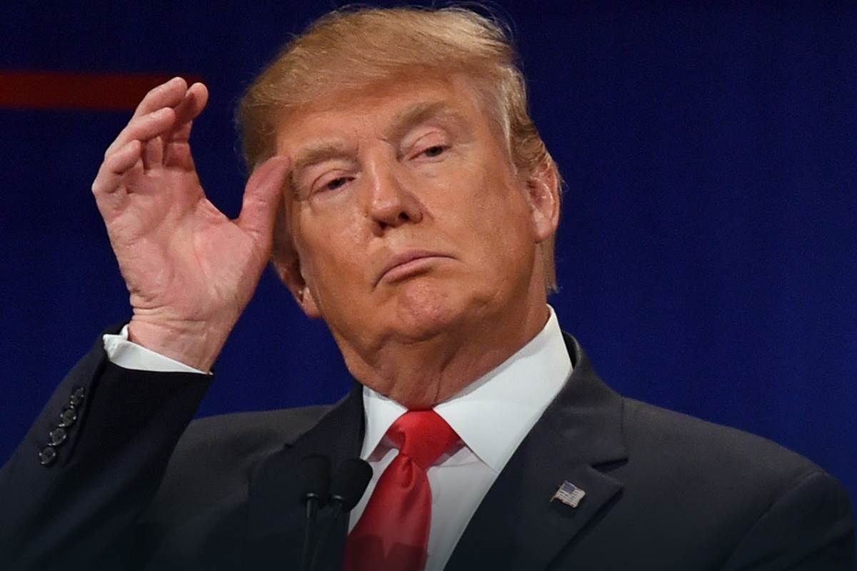 The face of Donald Trump