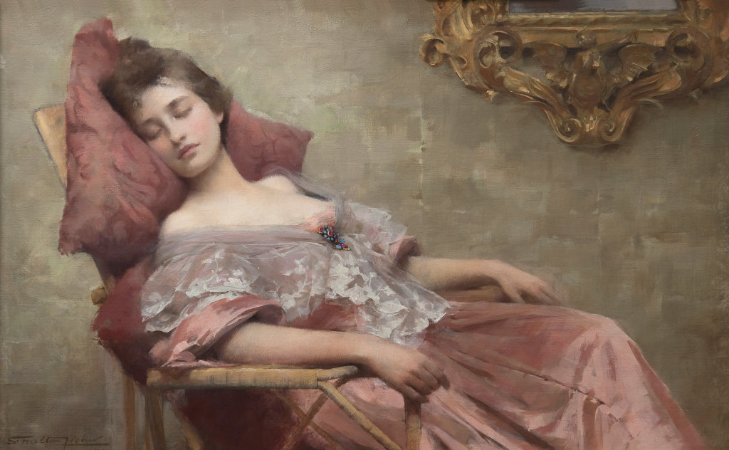 "Asleep" ,1902 Samuel Melton Fisher