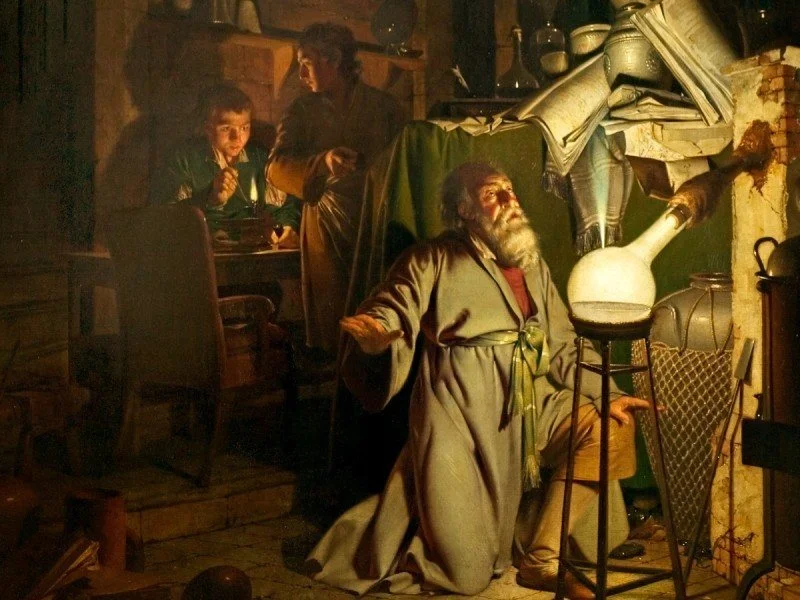 'The Alchemist' by Joseph Wright