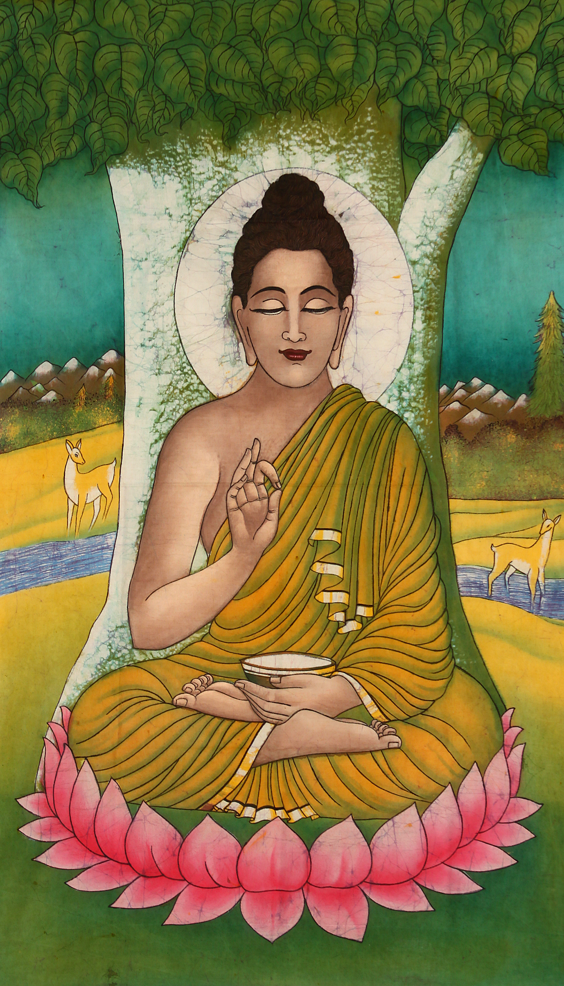 The Buddha under the Bodhi Tree.