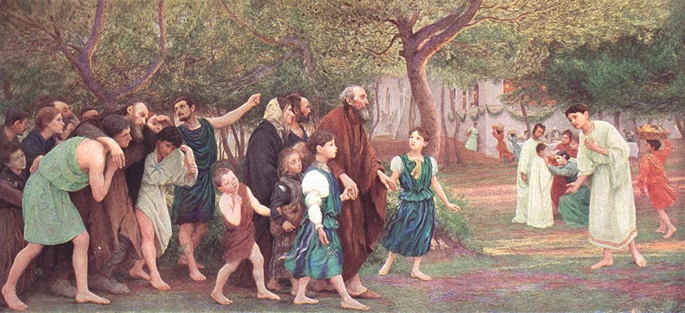 ‘The Great Banquet’ by Eugène Burnand