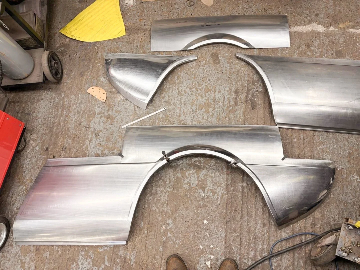 Unobtainable Ferrari 308 GT4 Dino panels fabricated for a company currently restoring a car in Sussex. Unable to source any replacement panels they gave us a call and we&rsquo;ve made them this lovely lot of stuff. That should help them along their w