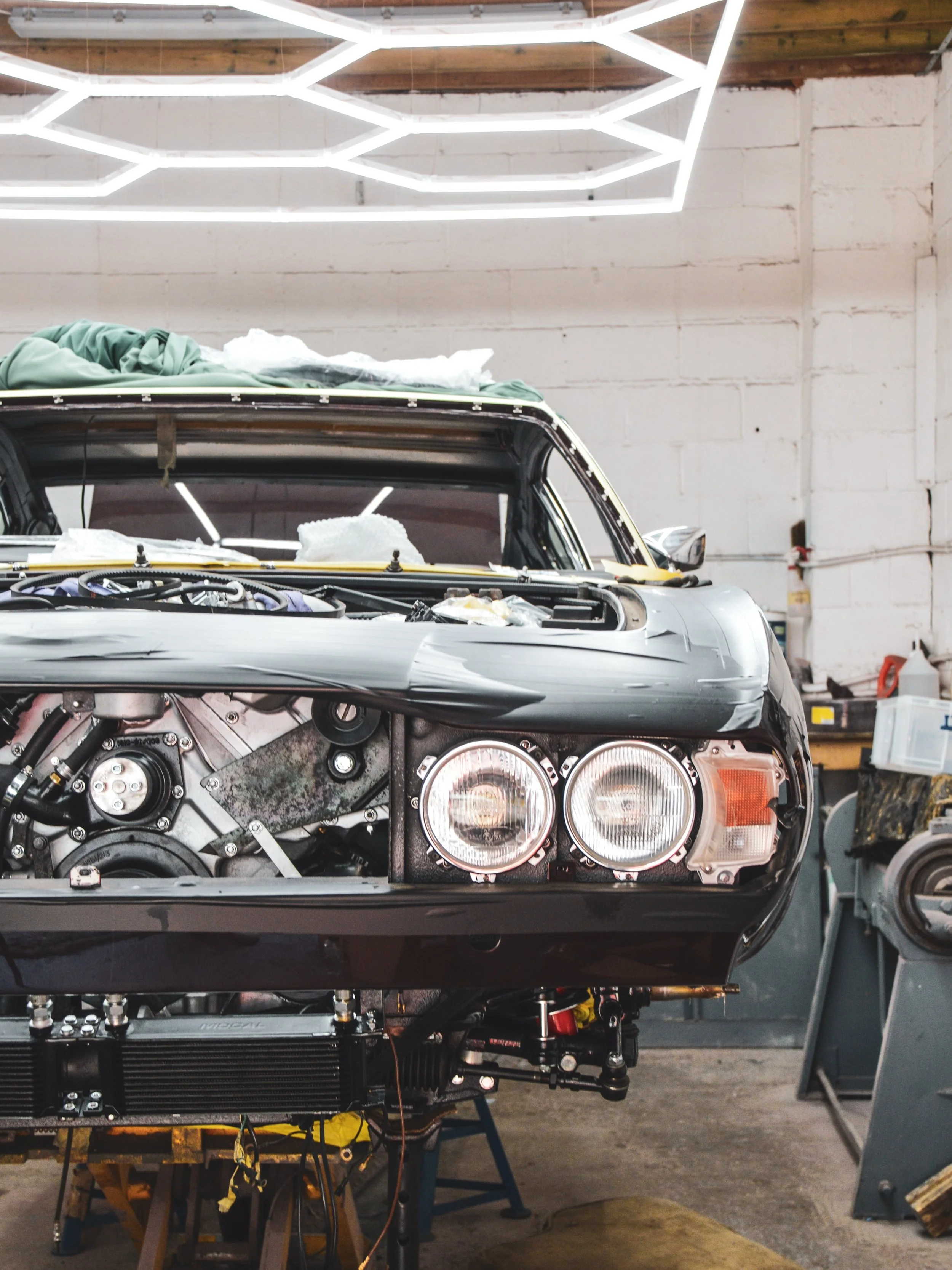 Aston Martin DBS V8 in its very final stages of its restoration. With a few &lsquo;big&rsquo; upgrades 🤫 

#AstonMartinDBSV8 #ClassicAstonMartin #ClassicCarRestoration #astonmartindbs