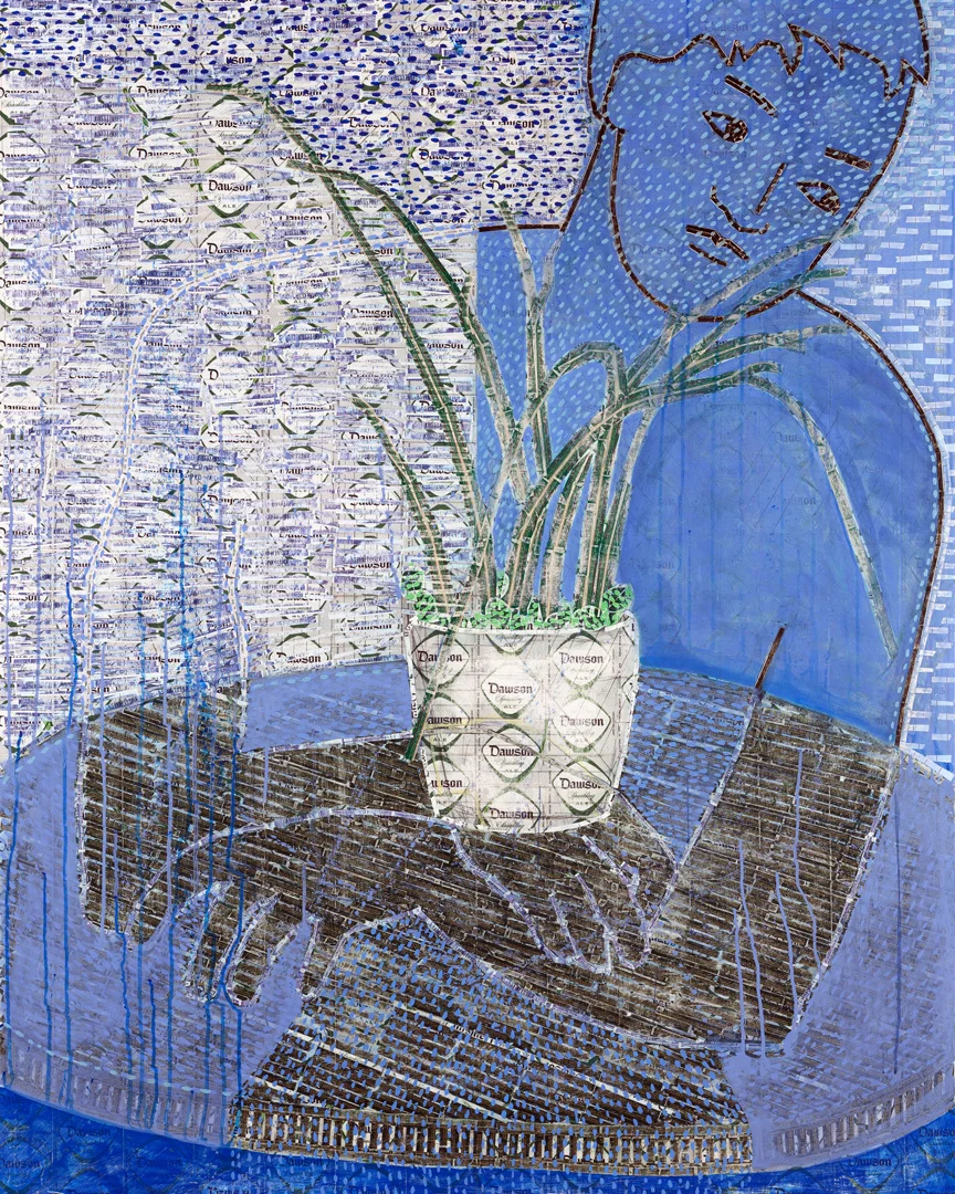 Still Life with Blue Figure