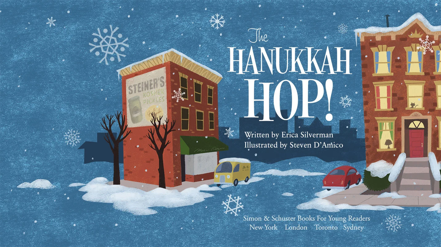 The Hanukkah Hop! Original title layout Publisher: Simon & Schuster (2011)