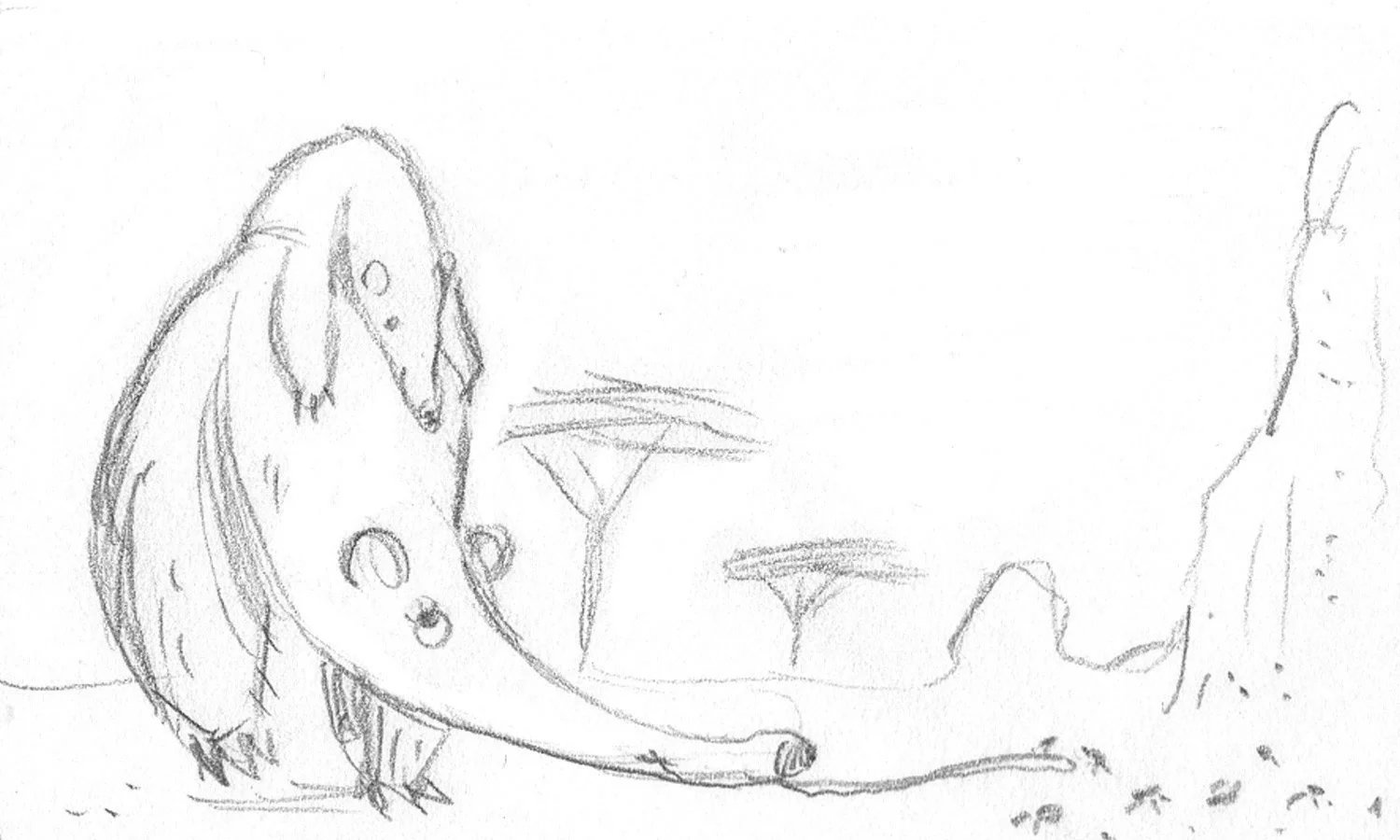 Concept sketch / All Kinds Of Kisses Feiwel & Friends / Macmillan Publishing (2015)