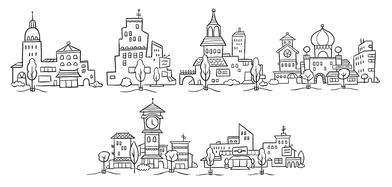 Illustrated components / Family Storytelling Experience Agency: Belle & Wissell Client: Microsoft (2012)