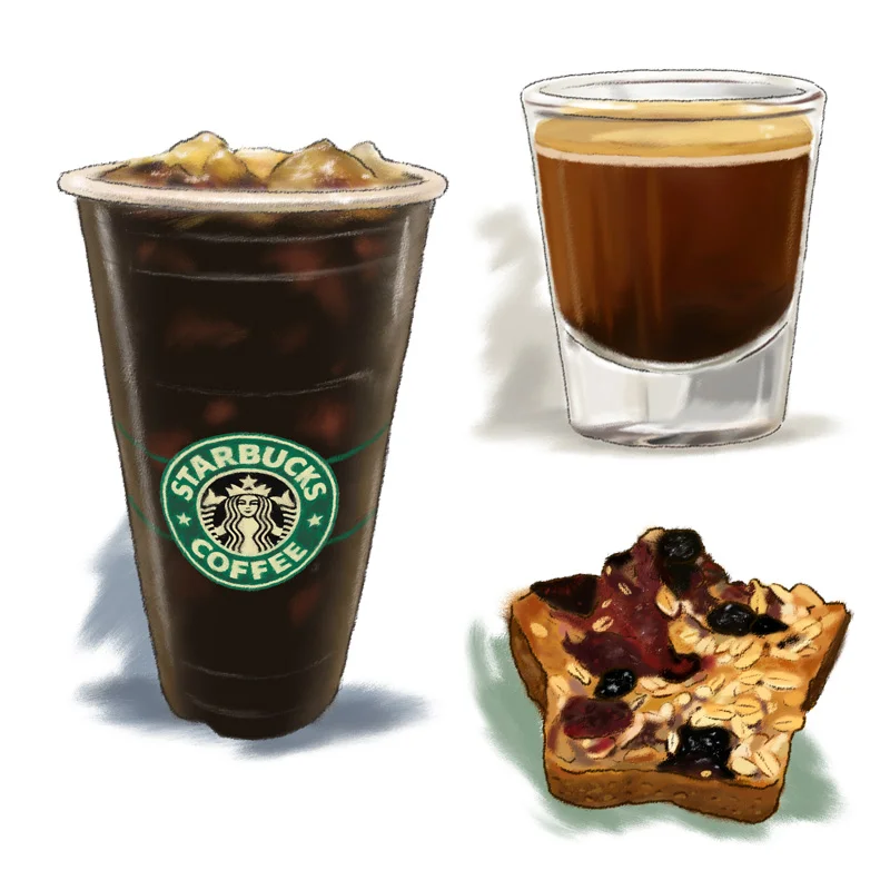 Spot illustrations / Training manual Client: Starbucks (2009)