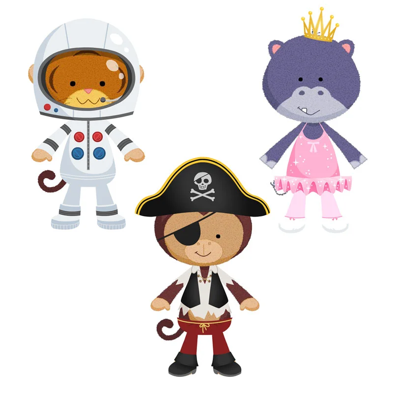 Vector character designs / Tiny Tiger iOS game Client: The Curio Dept. (2012)