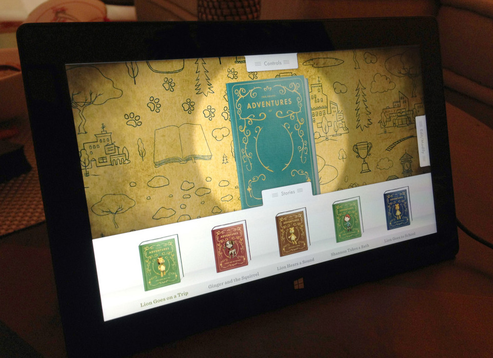Illustrated components / Family Storytelling Experience Agency: Belle & Wissell Client: Microsoft (2012)
