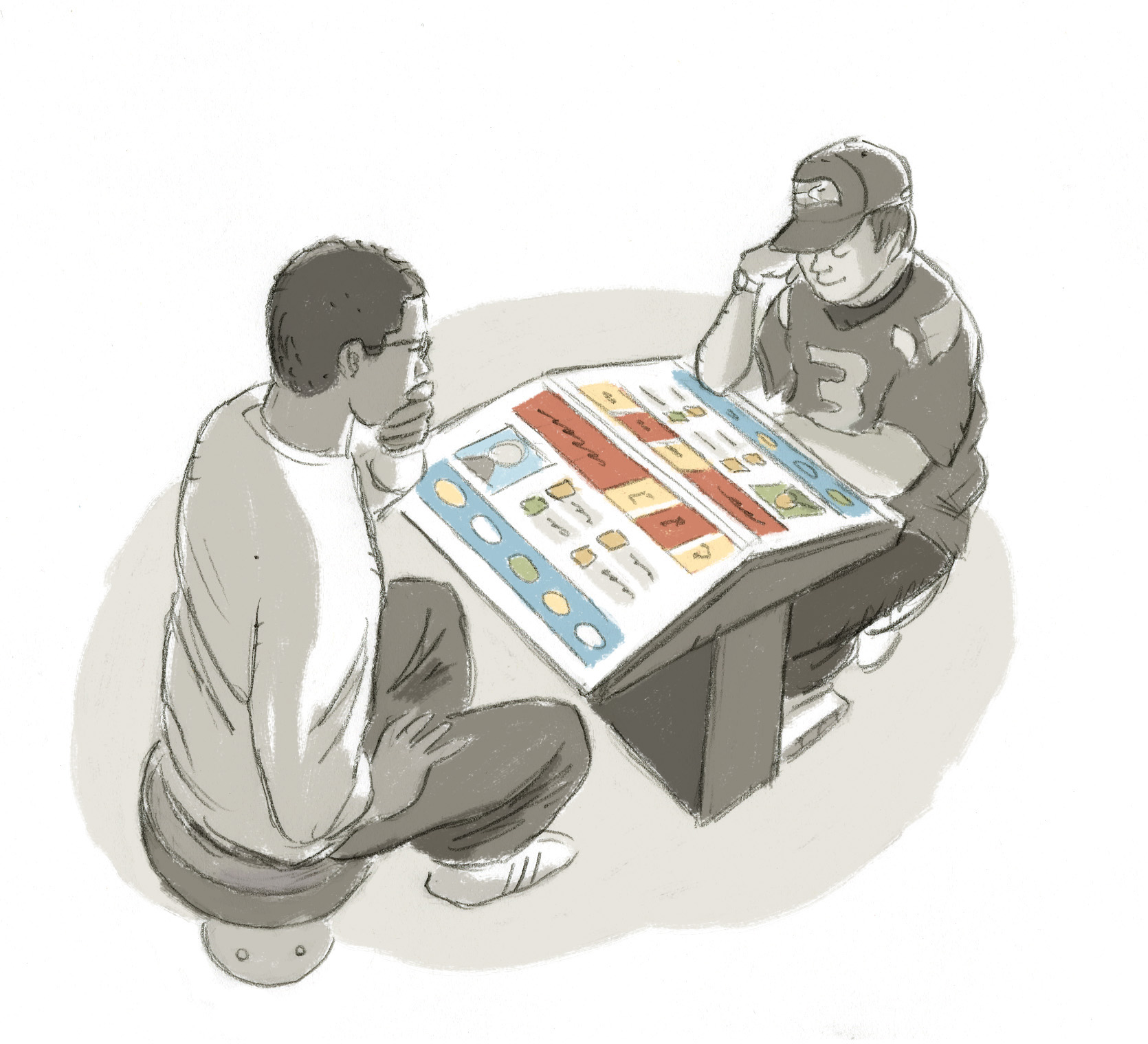 Concept sketch for exhibit pitch Agency: Belle & Wissell (2016)