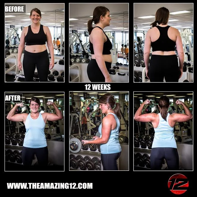 After having my first baby, I decided it was time to do something for myself and health. I wanted to lose any extra baby weight and tone my muscles. After to first week of the Amazing 12 I didn’t think I would be able to continue. I had never worked out like this before and my body wasn’t feeling it. However, I continued and completed losing 10 lbs and 14 inches! -Caroline O'Brien
