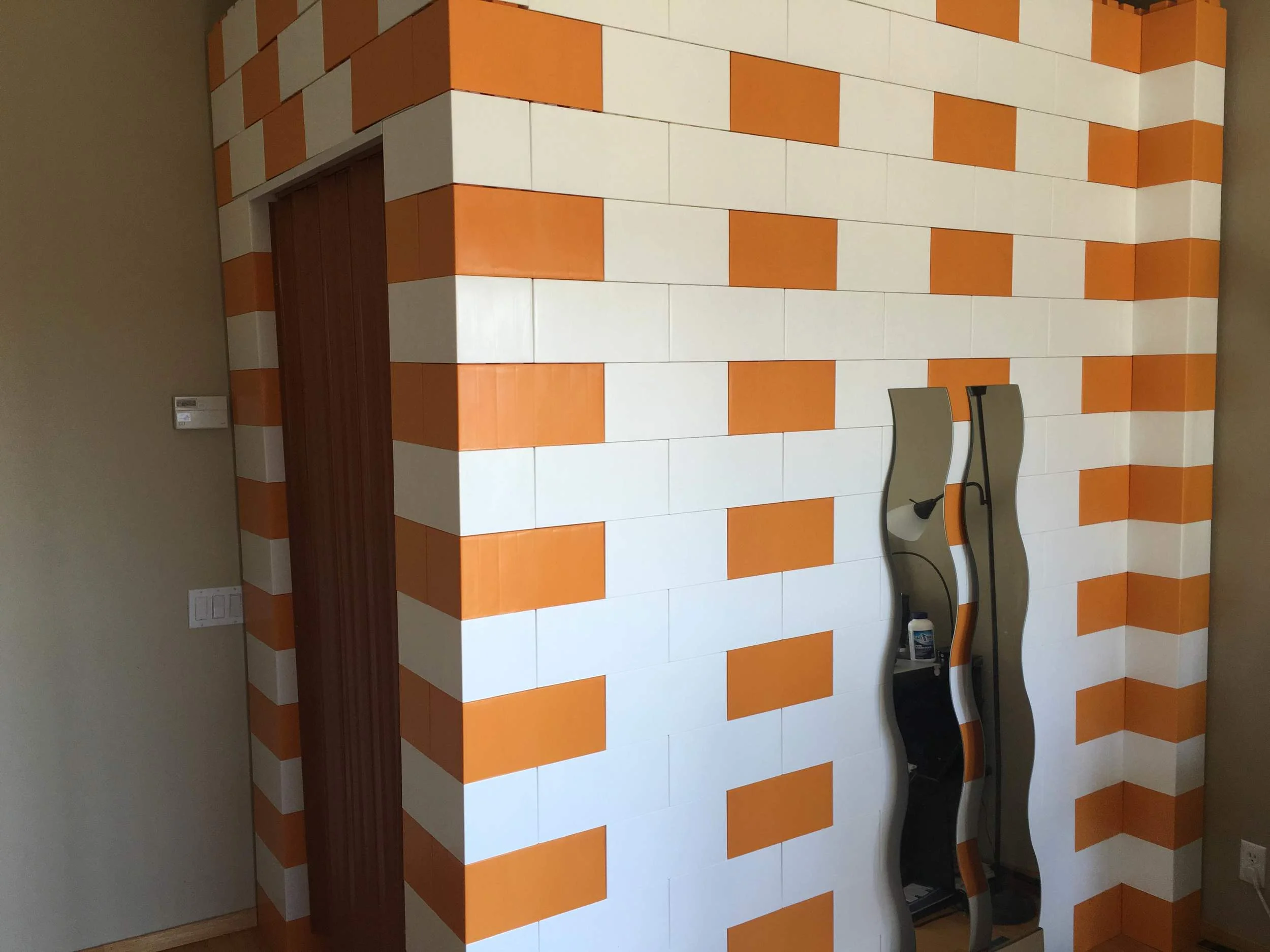 lego brick room divider