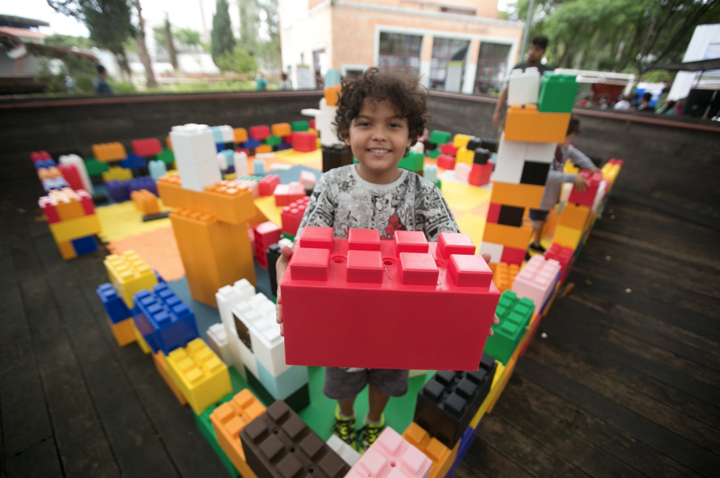 large outdoor lego blocks
