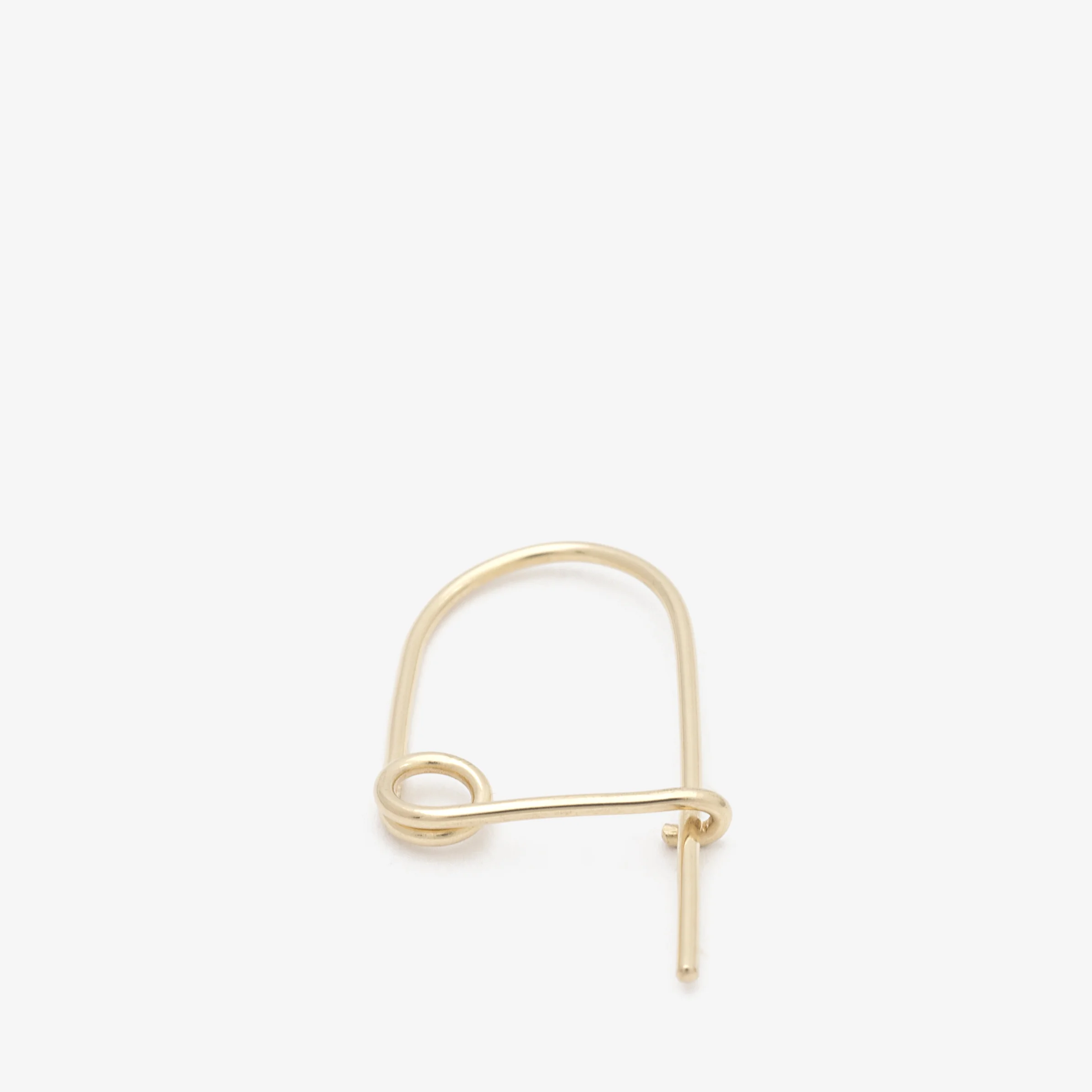 Spilla Earring - 14k Gold Single Safety Pin Earring - Jack + G.jpg