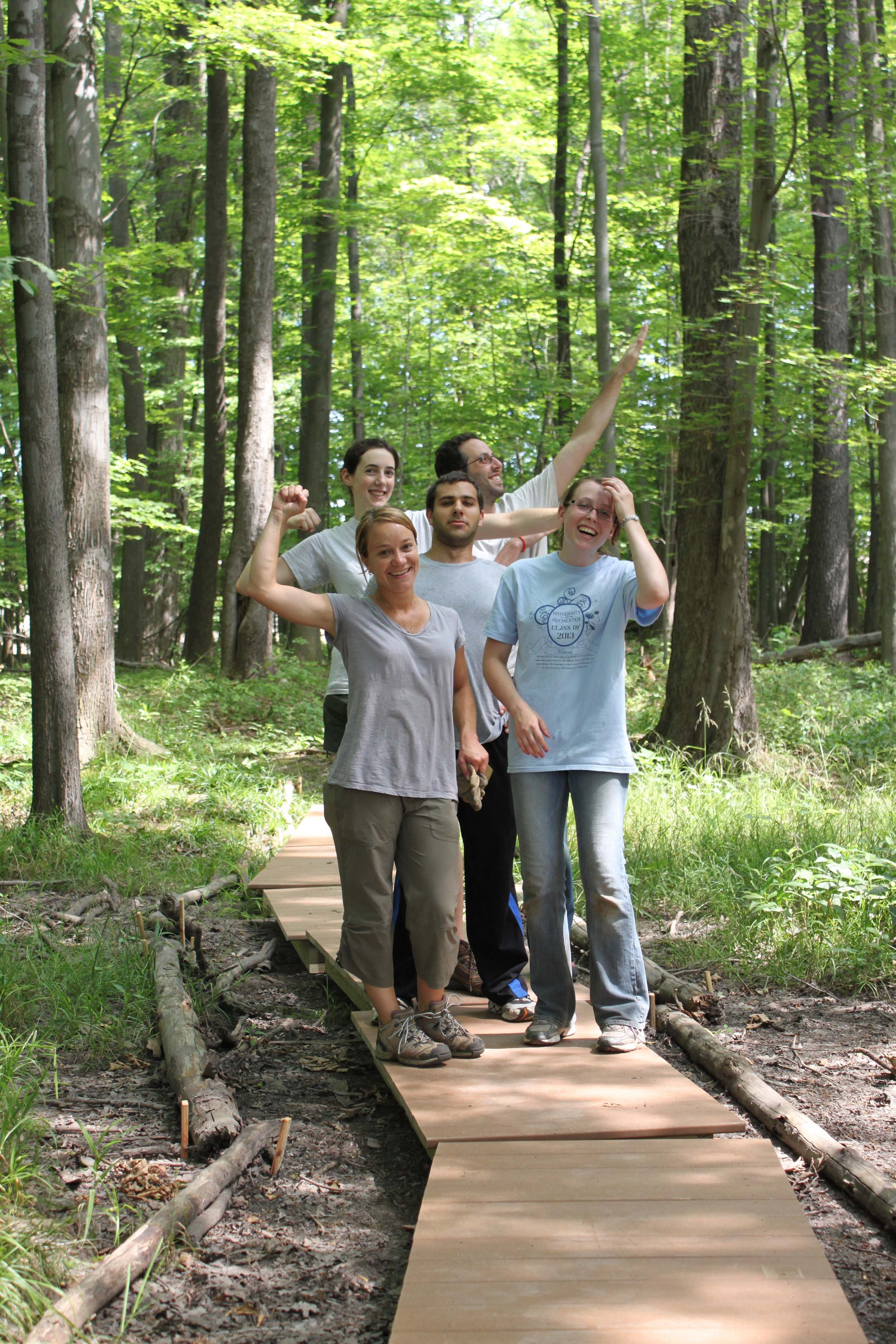 The 'Platform crew' celebrates