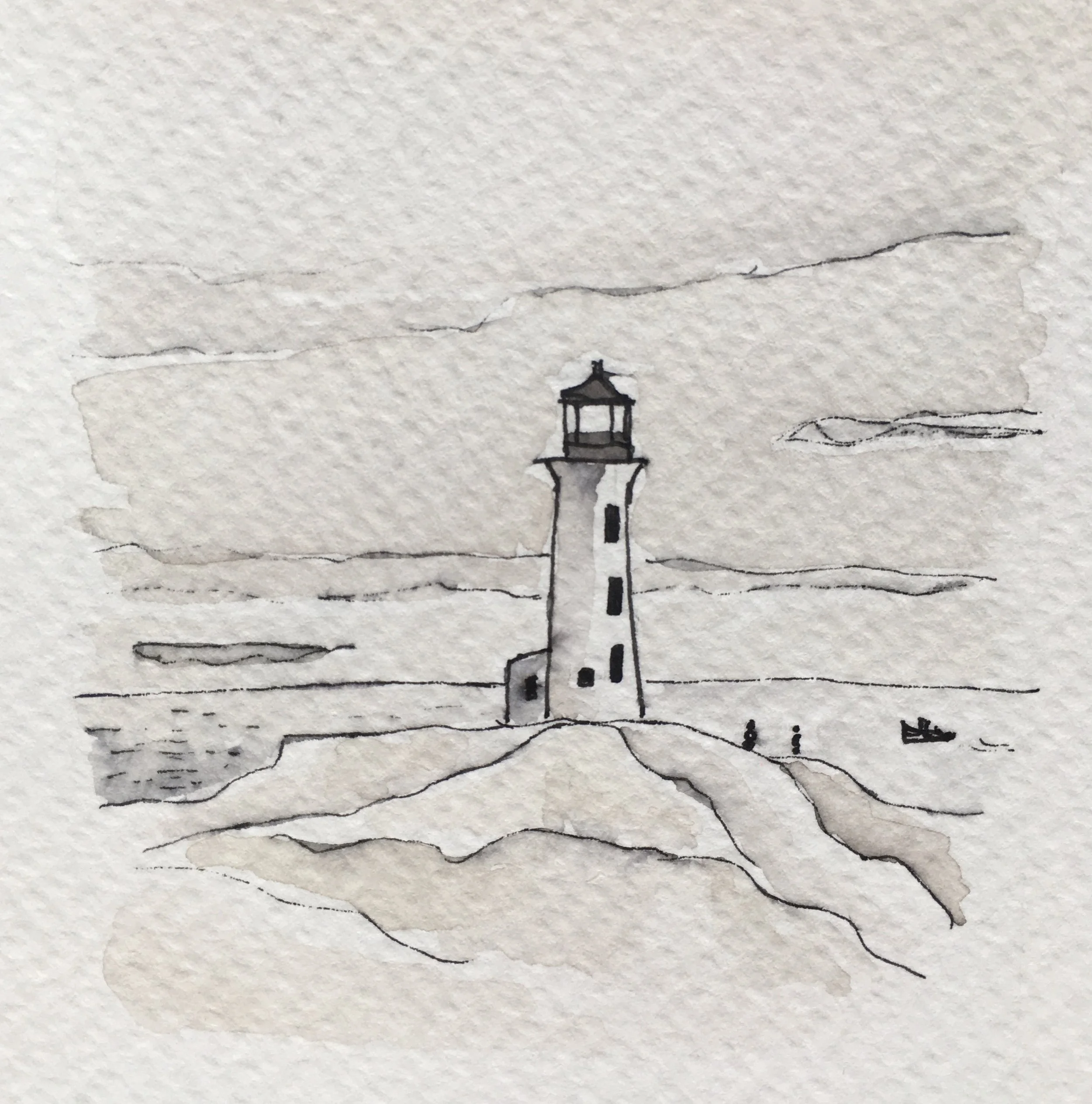 Grey Sky at Peggy’s Cove