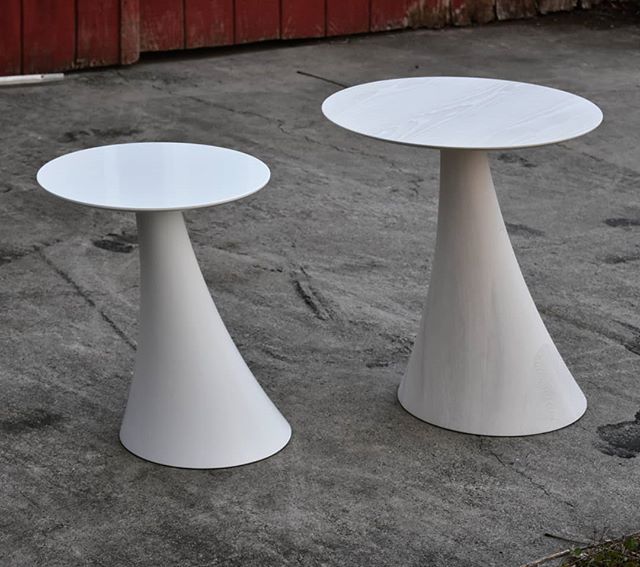 Pair of custom sculptural pedestal tables. White lacquer on the left, bleached and whitewashed Ash on the right. Weighted bases to counter balance the aggressive lean. .
.
.
.
.
#finefurniture #customfurniture #bespokefurniture #interiordecor #furnit