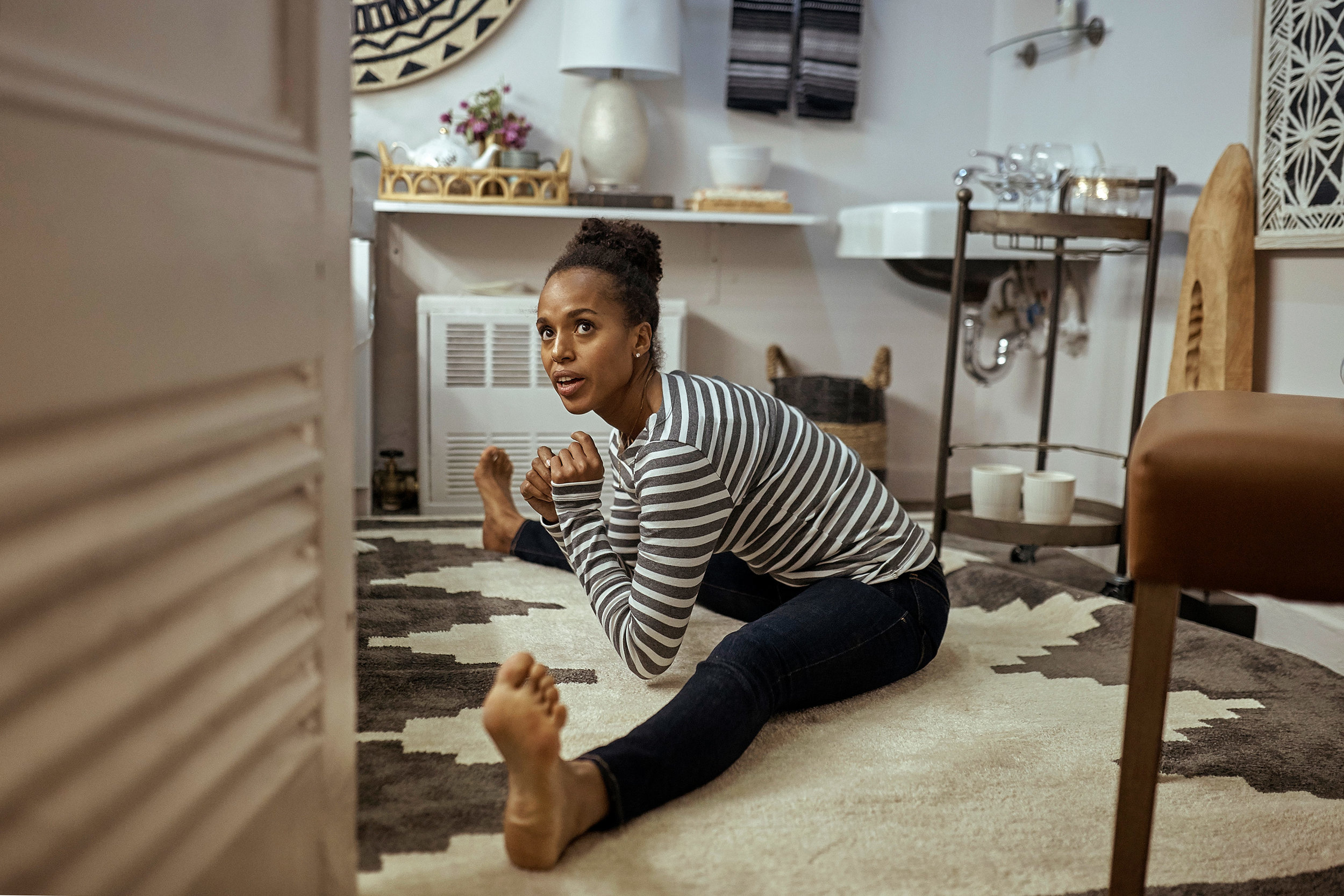   Andres Kudacki  spent four days photographing Kerry Washington in rehearsal before the opening of American Son on Broadway in 2018.   See full photo essay  here .  