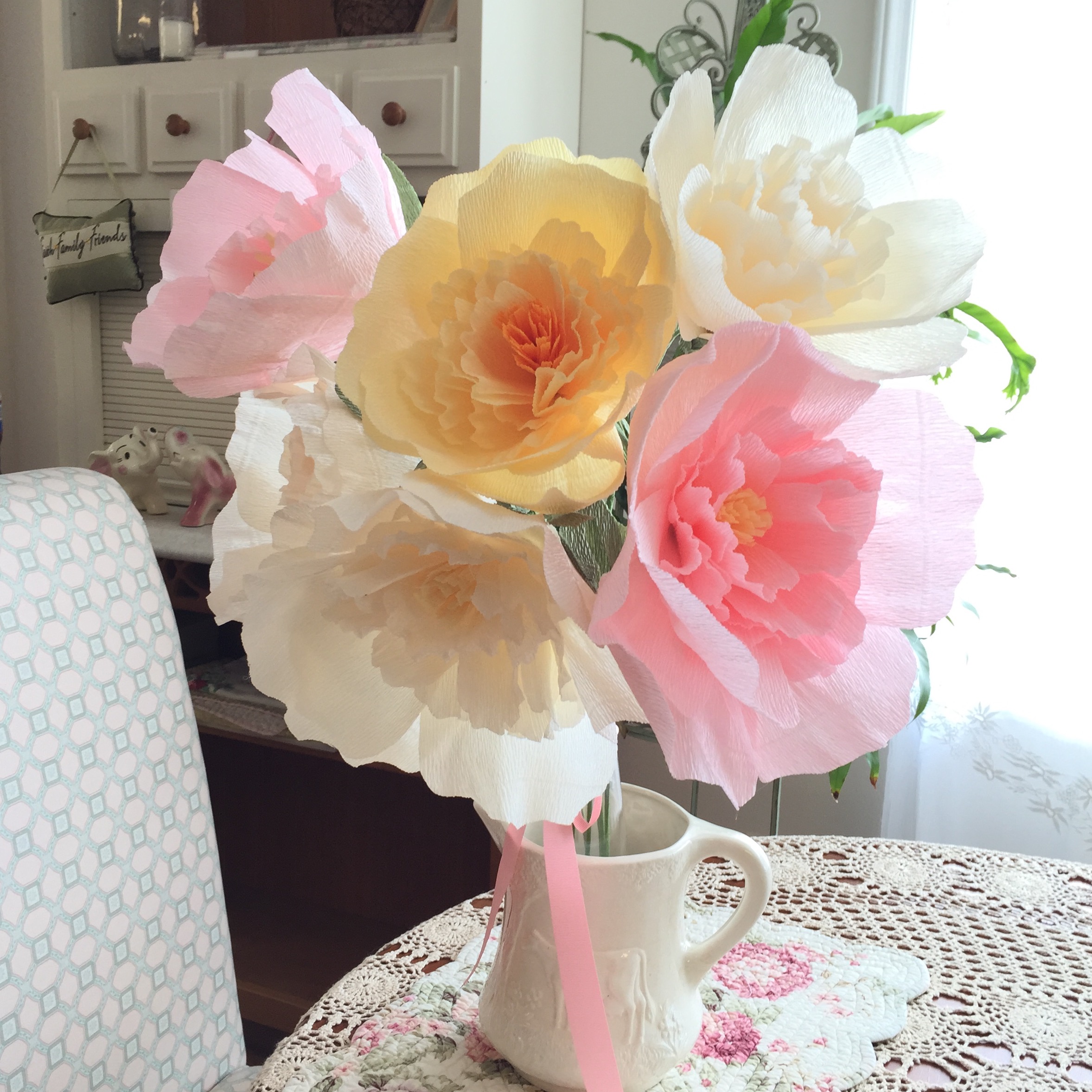 No-Sew!) Italian Crepe Paper Peonies — Maxie Makes