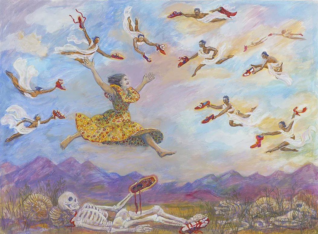 Red Shoes Heavenly Messengers
