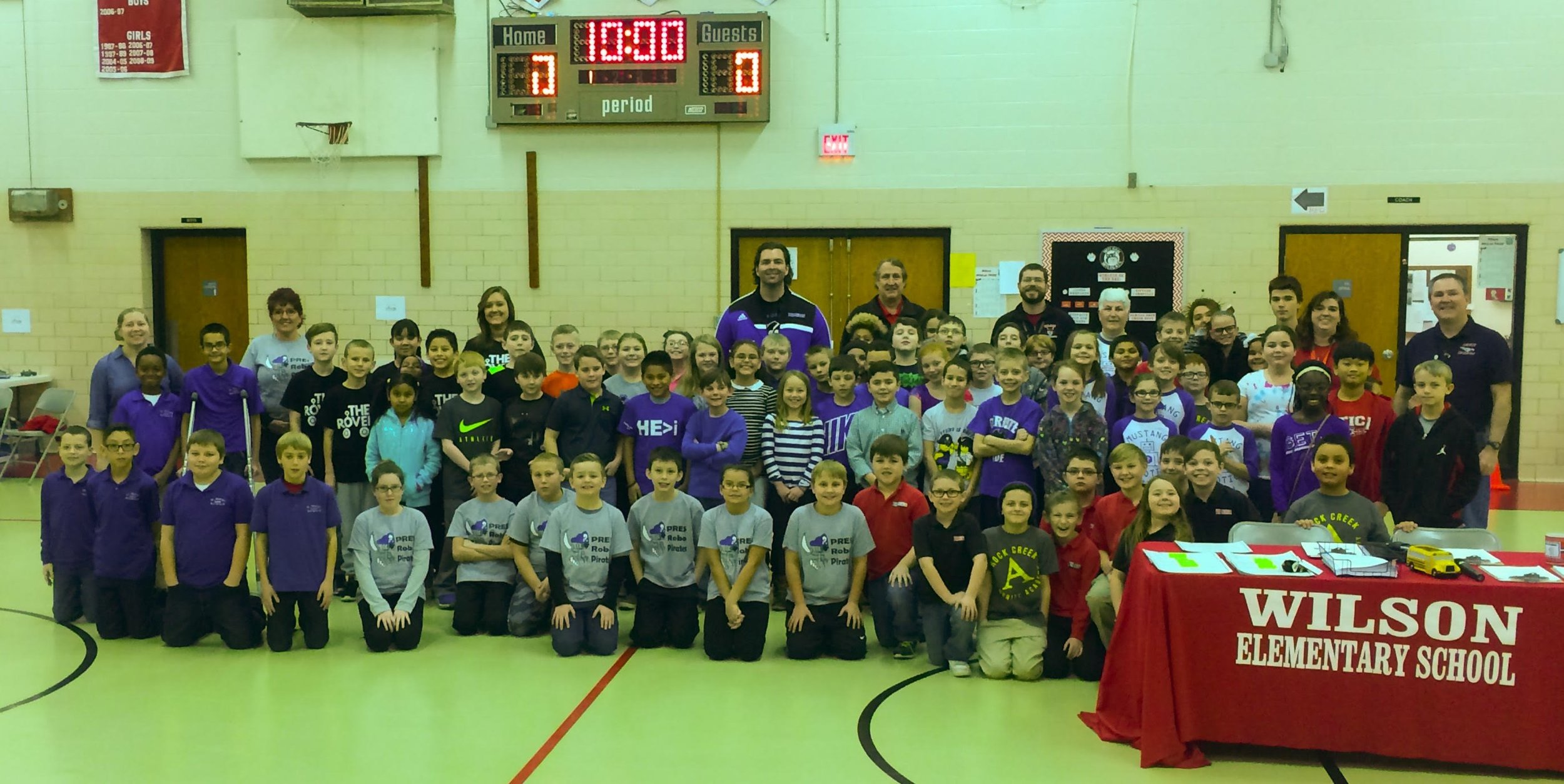 Teams from all elementary schools in Greater Clark County gathered for a scrimmage in February 2017.