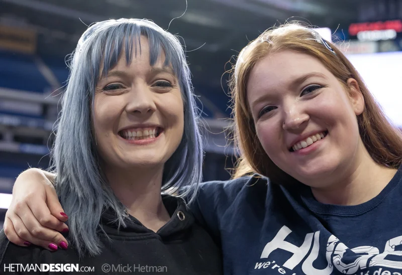 Maddie Thumma and Leanne Cushing from BattleBots