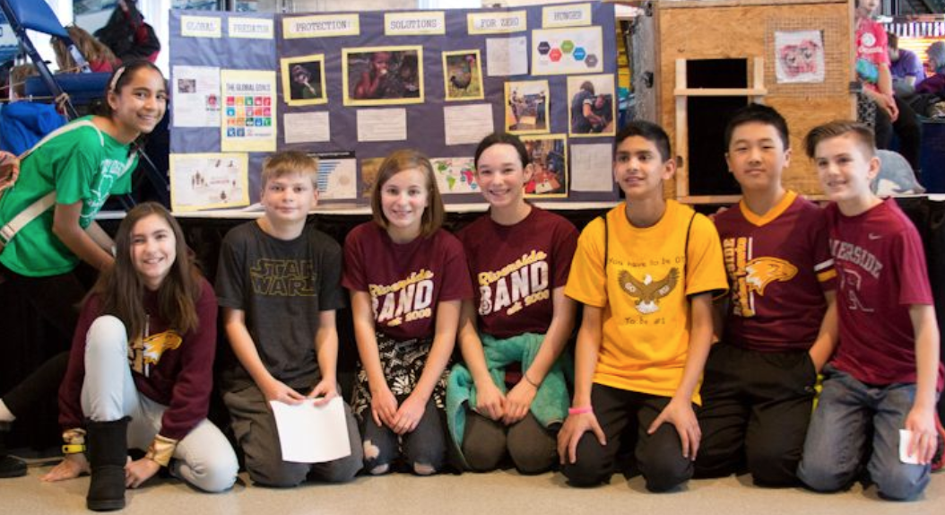 6th graders from Fishers-based Riverside Intermediate School’s Engineering Design Team submitted a project entitled Global Predator Protection: Solutions for Zero Hunger, which received the Make It Award.