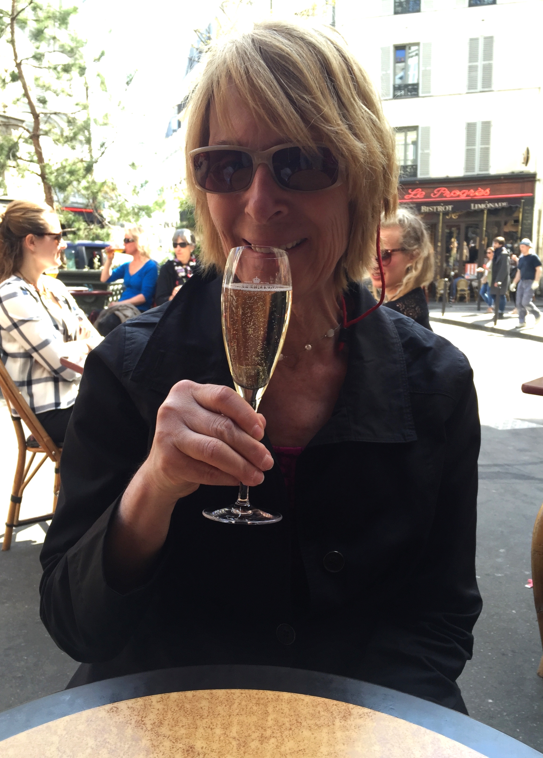 What's better than some champagne in Paris?