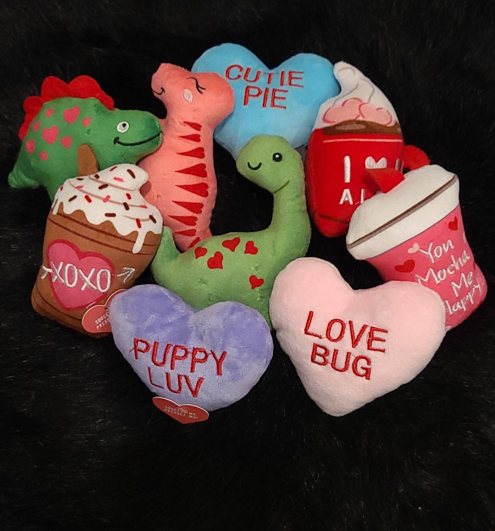 Valentine's Day Plush Dog Toys | $9