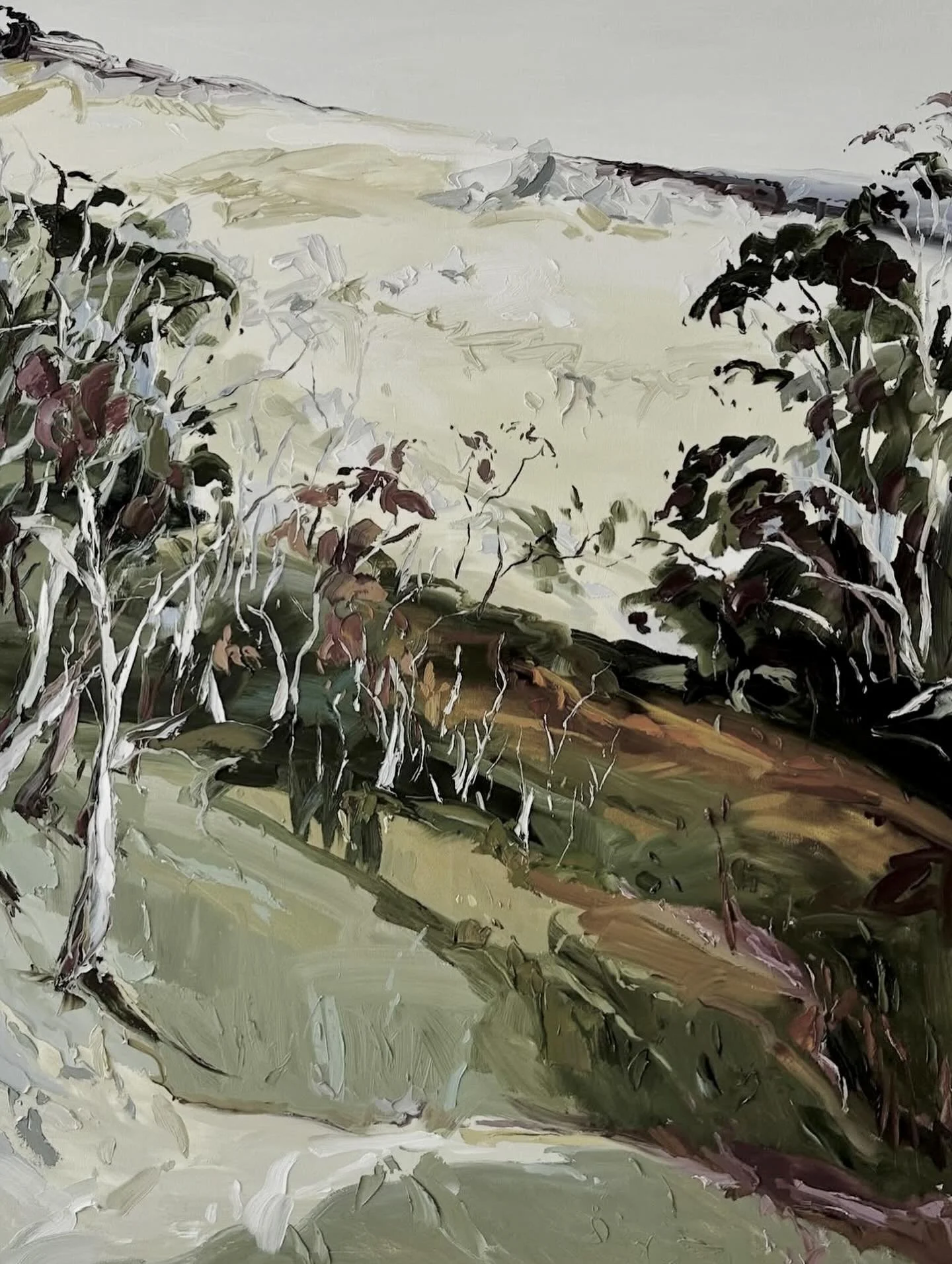 In the depths of winter, we’re captivated by the work of one of our most admired artists, @julzberesford_artist. With her pieces gracing many of our clients’ homes, Julz’s latest landscapes of the Snowy Mountains are a beautiful stu
