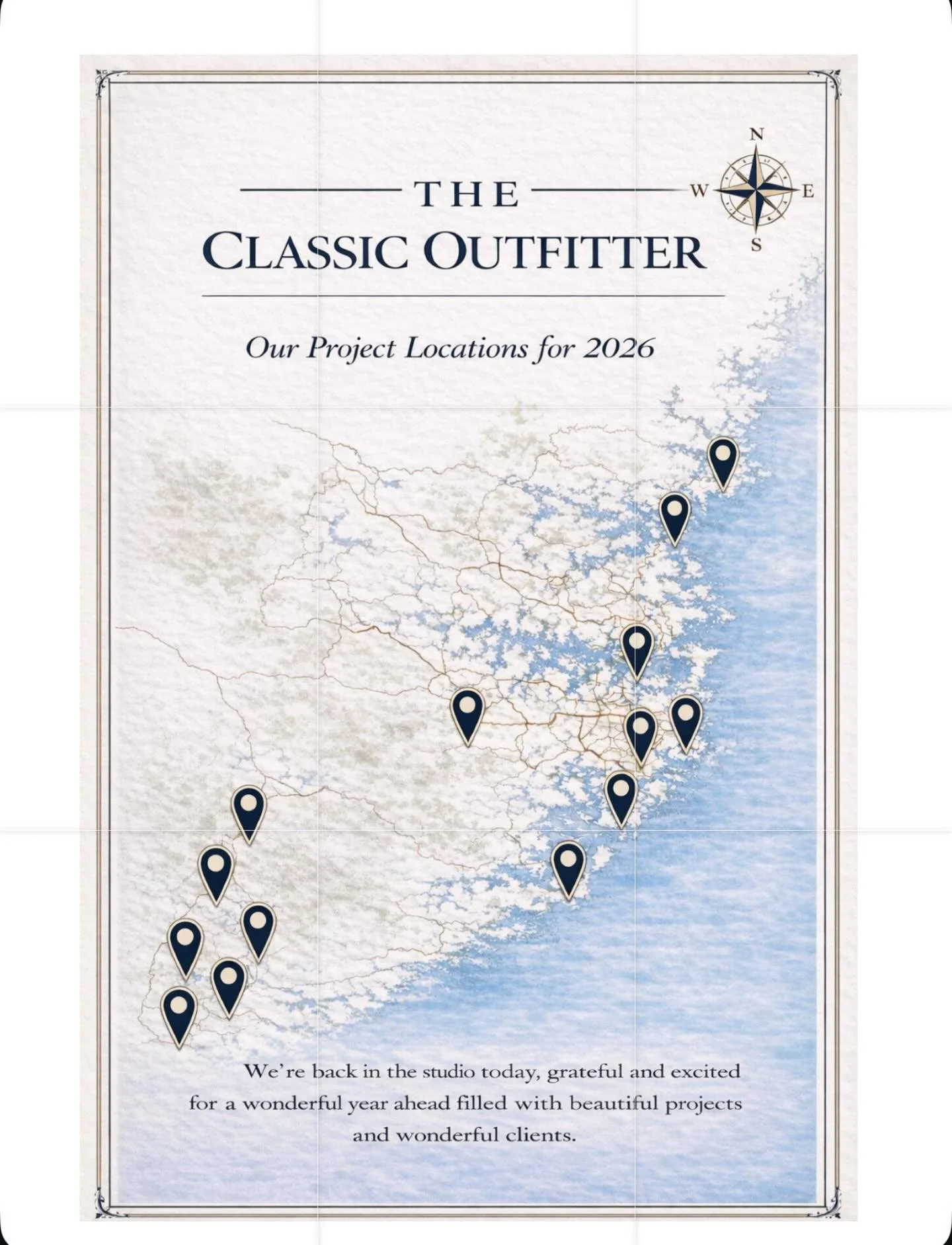 After a restorative and replenishing break, the team at The Classic Outfitter are back in action and very much looking forward to the year ahead.

From Palm Beach in the north to the Southern Highlands in the south, our projects span coast, city and 