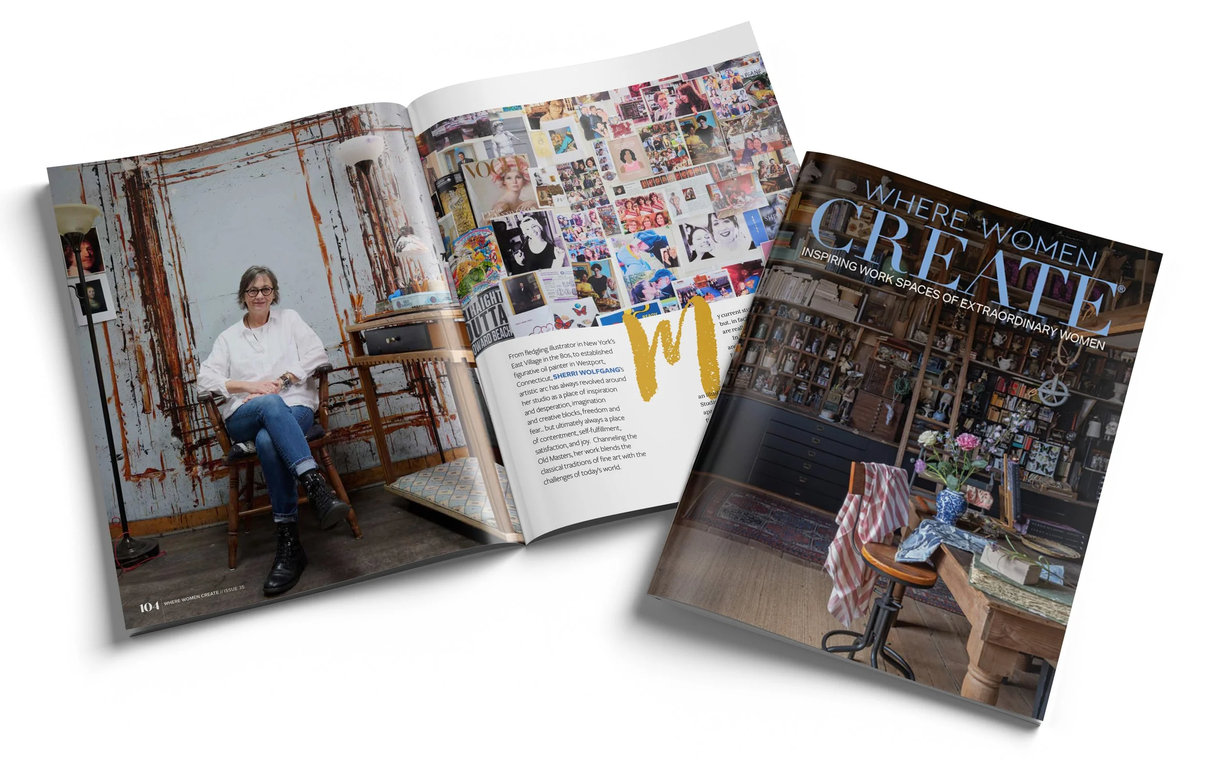 Where Women Create Magazine featuring Sheri Wolfgang