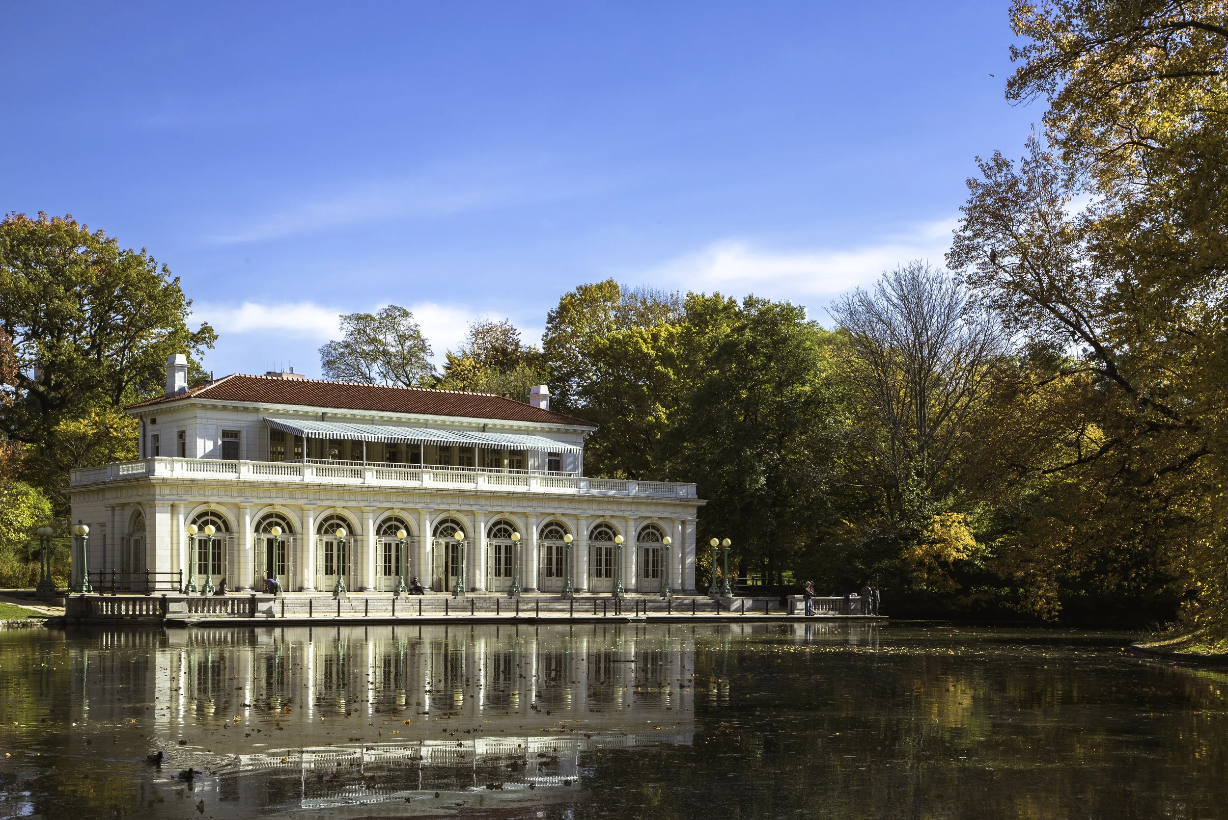 Prospect Park Boathouse in the Fall