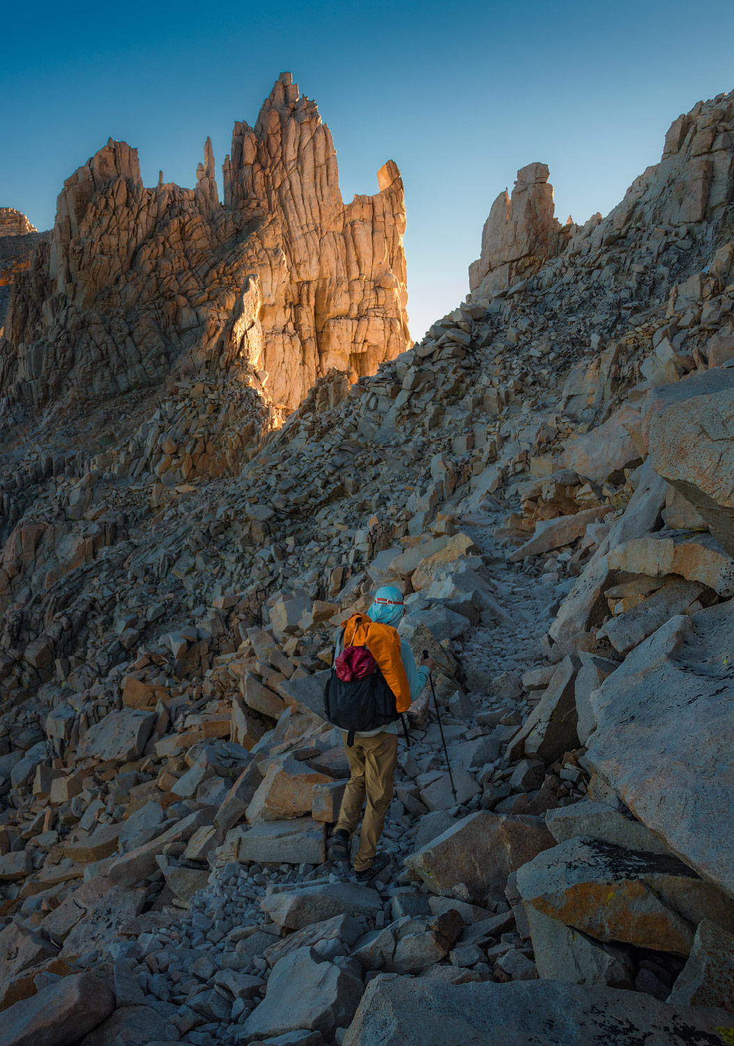 Mount Whitney sunrise summit, Inyo, California, Pacific Crest Trail; 2018.