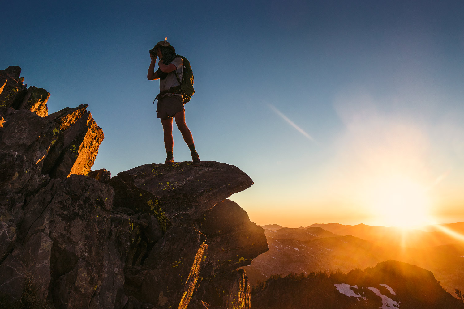 Mount Tallac sunset, Tahoe, California, Pacific Crest Trail; 2018.