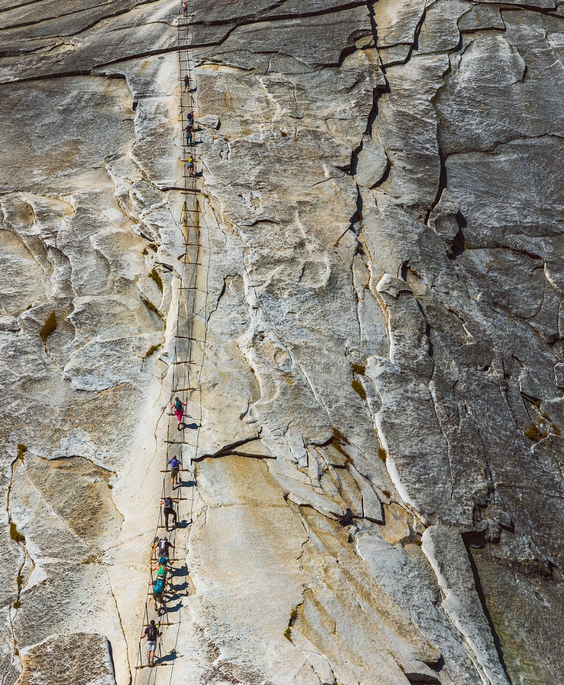 Half Dome and cables