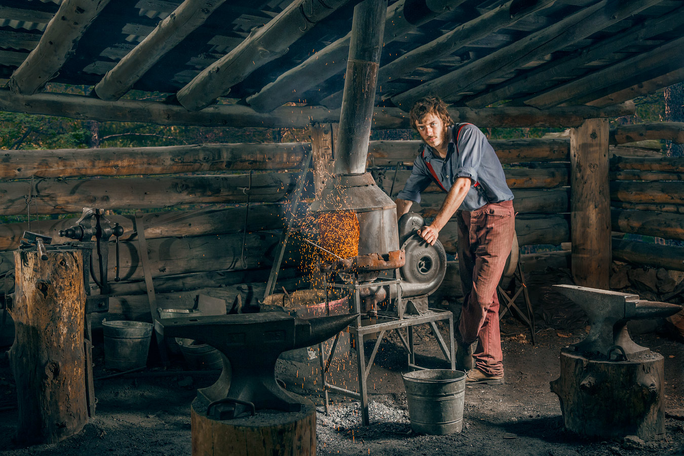 Gage Reigleman Blacksmith Cyphers Mine Philmont Scout Ranch Cimarron New Mexico