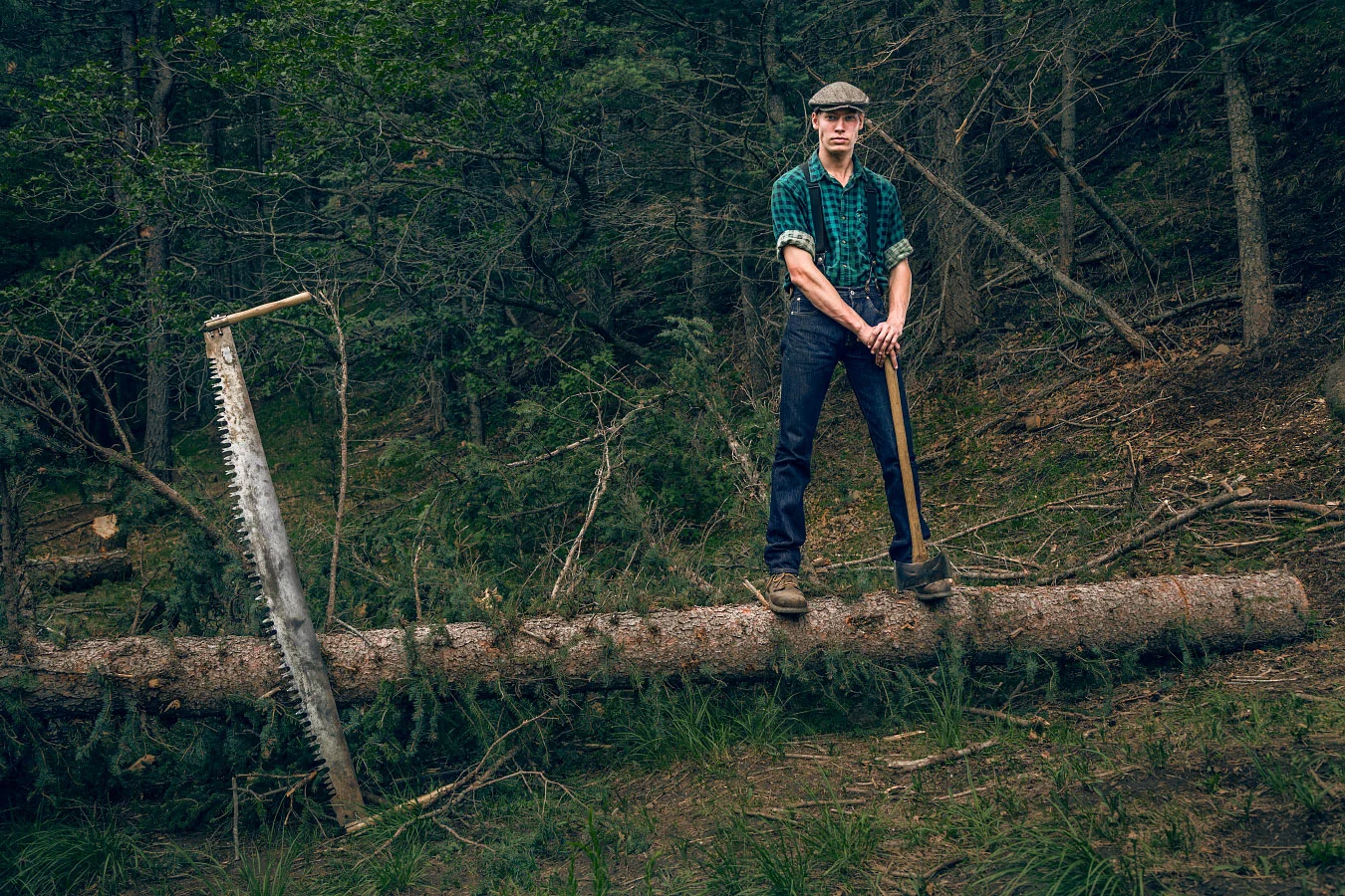 Hunter Wolf Logger Pueblano Philmont Scout Ranch Cimarron New Mexico