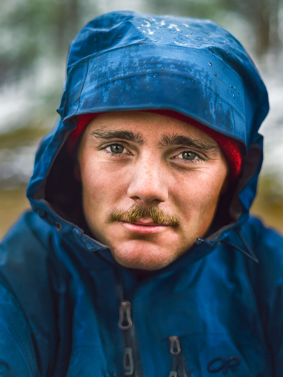 Peter Bergene rainy portrait Philmont Scout Ranch Cimarron New Mexico