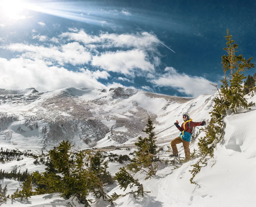 Adam shredding Way Out bowl in Breckenridge, Colorado. Totally counts as training.