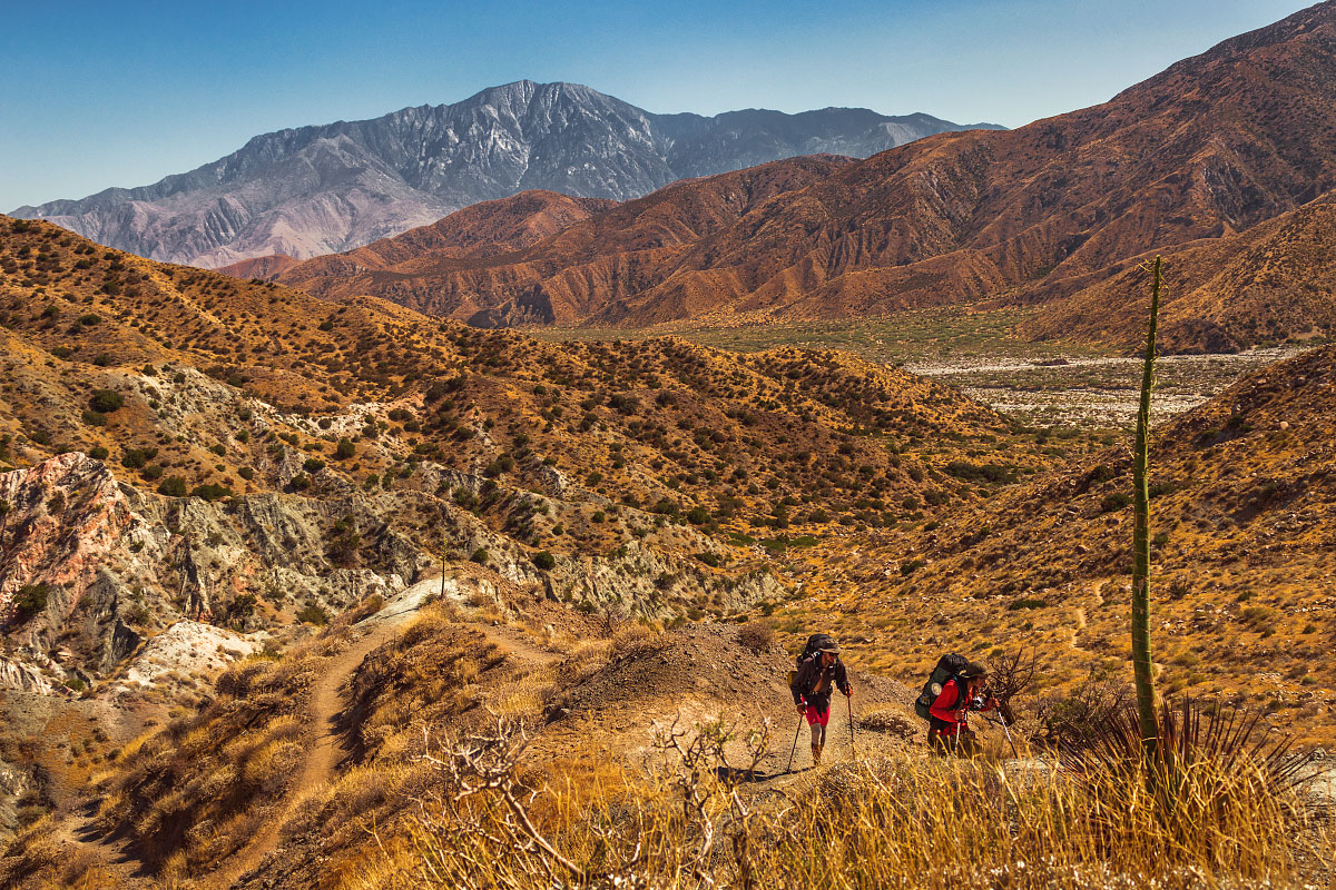 San Jacinto peak near Whitewater River, mile 221.5.
