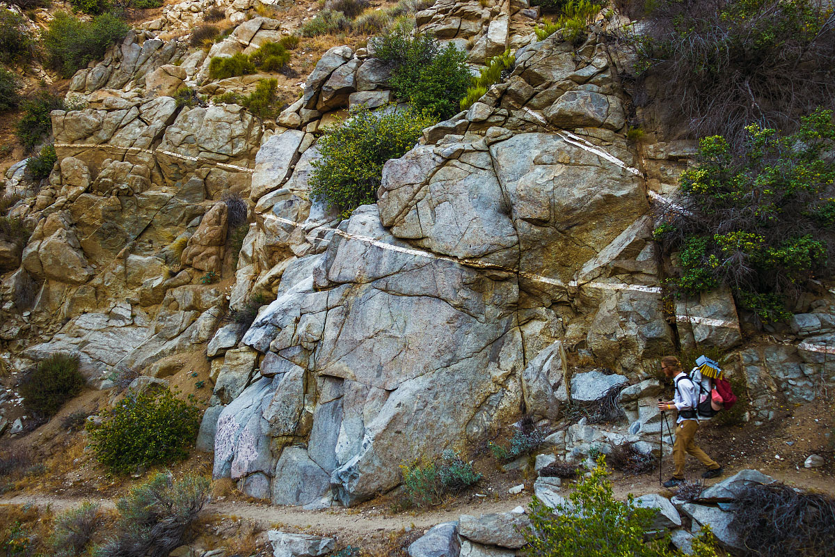 A band of quartz, mile ~312.