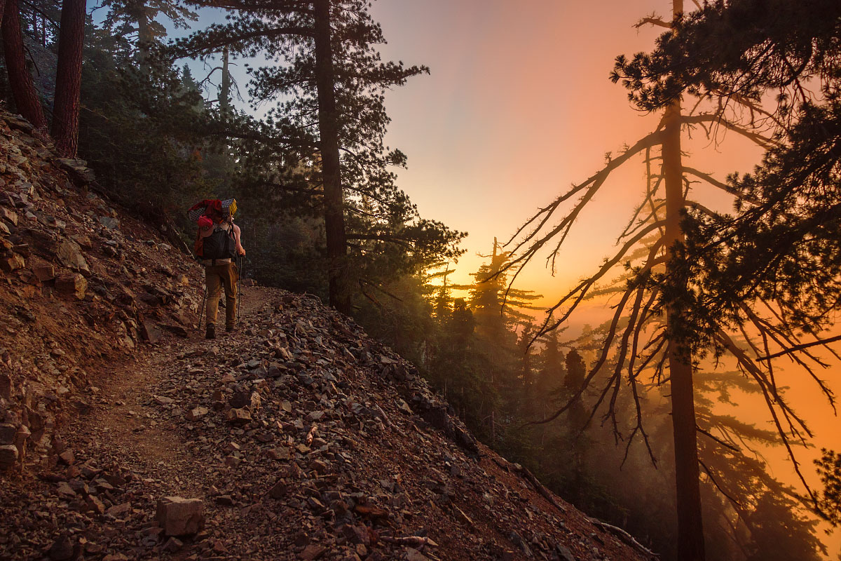 Ascending Mount Baden-Powell, mile ~376.