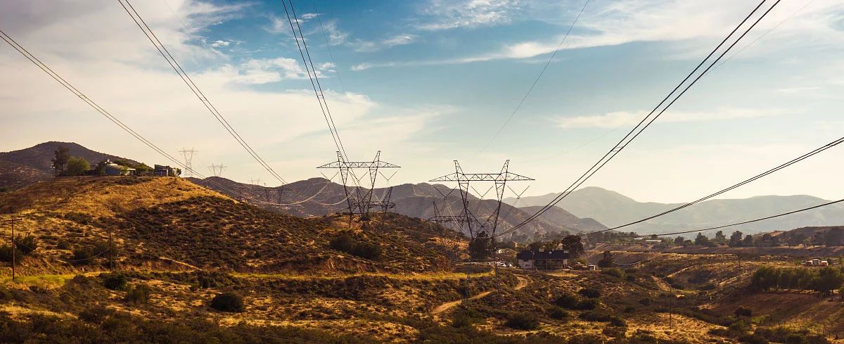 Petersen road power lines, mile 456.6.