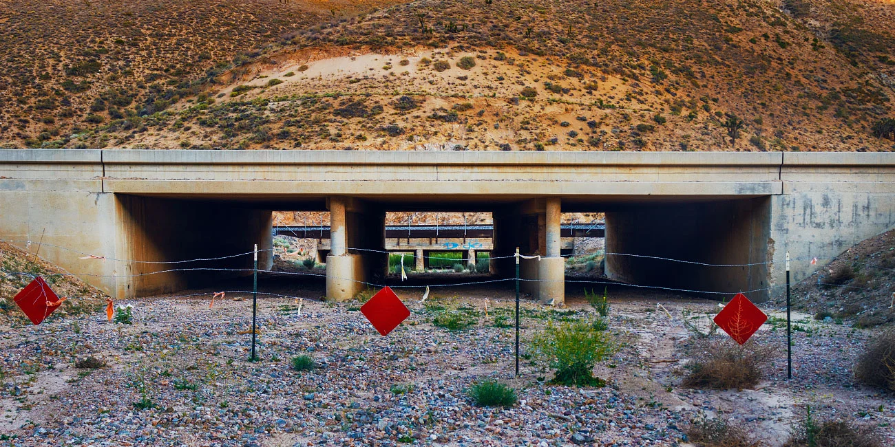 Leaving Highway 58, mile 567.8.