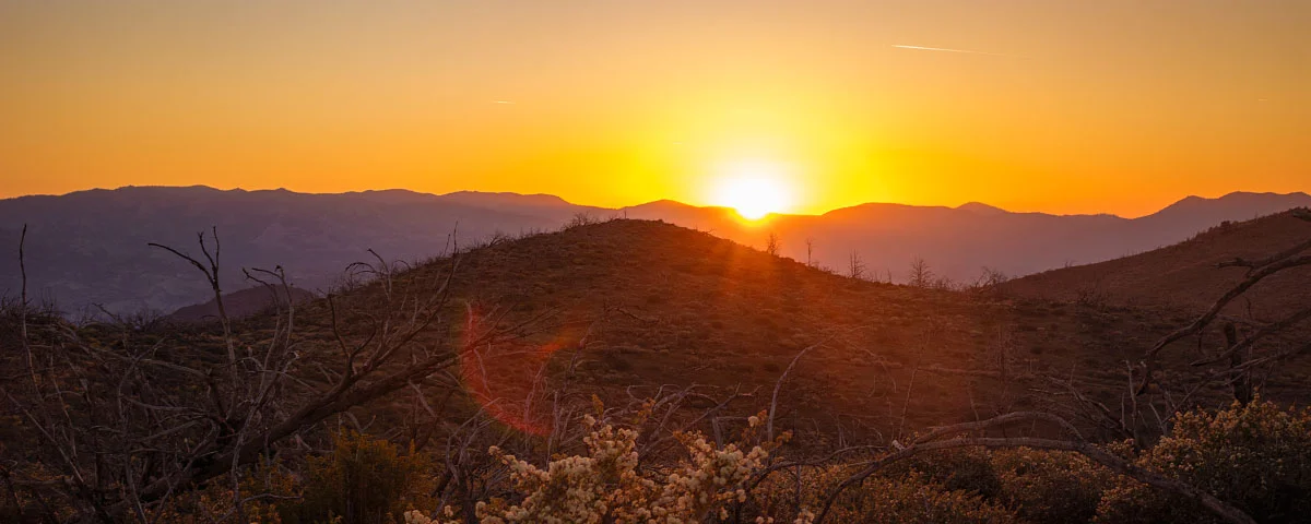 Sunset from Chimney Peak Wilderness.
