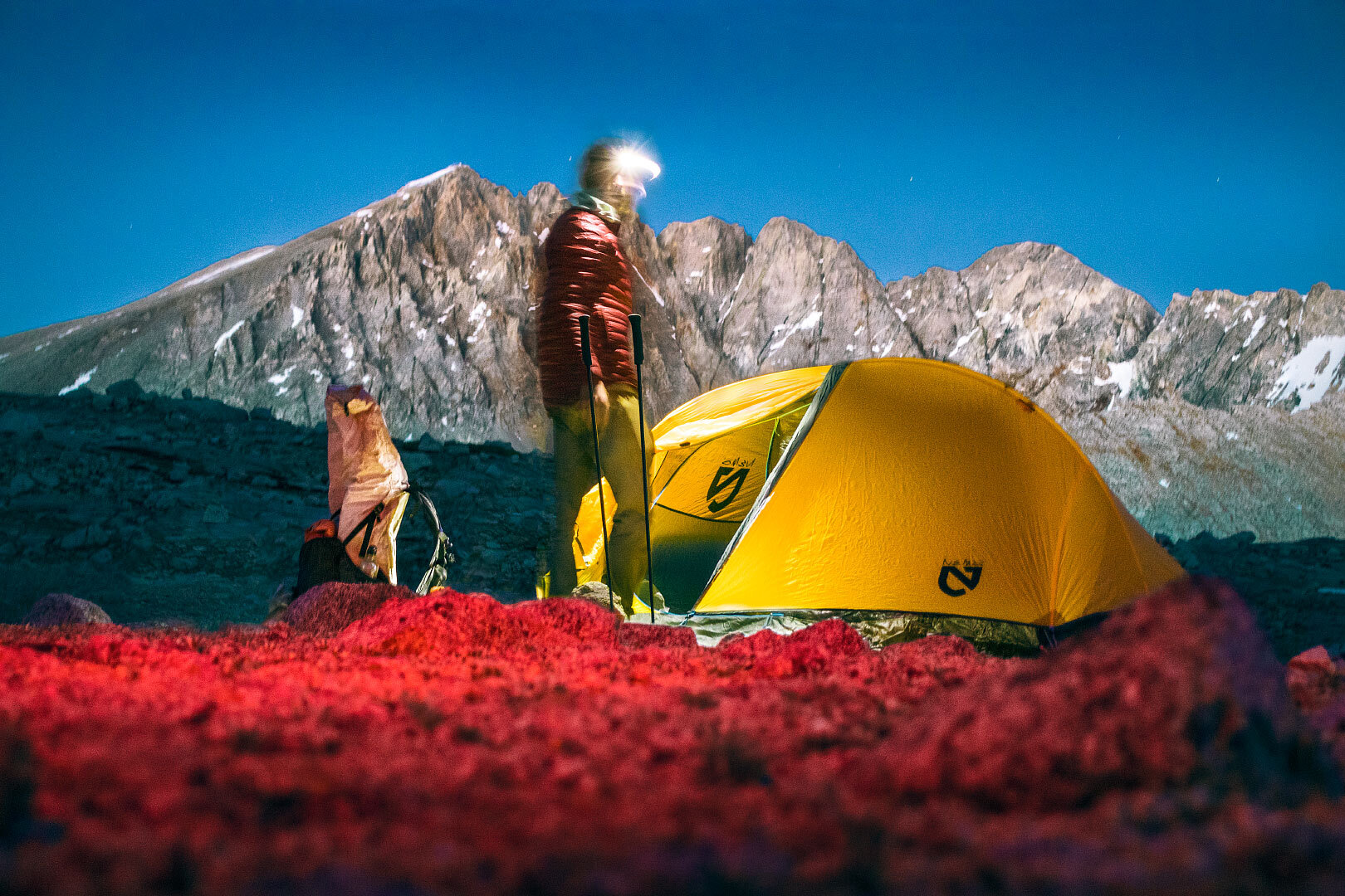 At the base of Mather Pass, Pacific Crest Trail; 2018