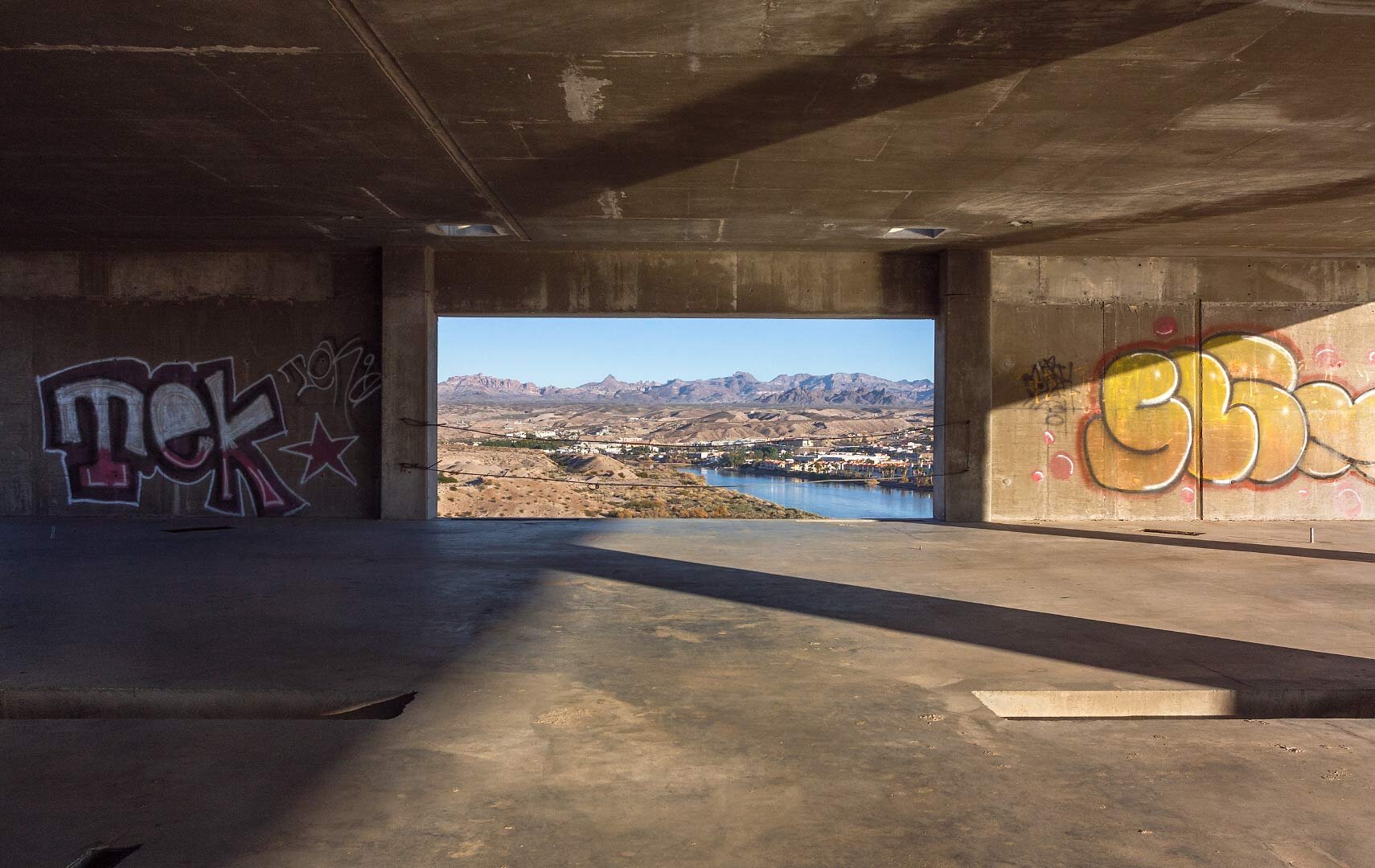 Bullhead City as seen from the Emerald River Resort Casino